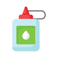 Glue bottle, used for fixing purpose in art projects, icon of glue jar vector