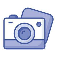 Camera vector design in modern and trendy style, photography device icon