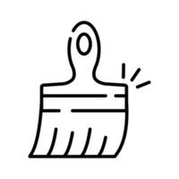 Handcrafted modern flat vector of paint brush, customizable icon