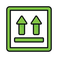 Upward arrow vector design concept of side up icon