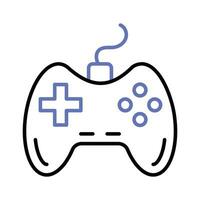 Game console or game controller, computer gaming, gamepad vector, icon of joystick gamepad vector