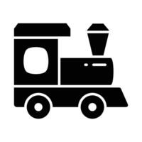 obtener esta hermosa icono de juguete tren motor en moderno estilo, tren juguete vector