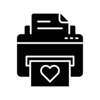 Well designed editable icon of printer in trendy style, premium vector