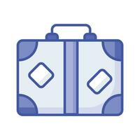 Carefully crafted icon design of luggage bag in trendy style, travel baggage vector customizable design