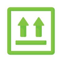Upward arrow vector design concept of side up icon