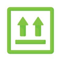 Upward arrow vector design concept of side up icon