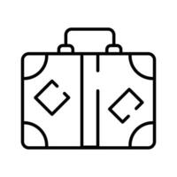 Carefully crafted icon design of luggage bag in trendy style, travel baggage vector customizable design