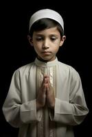 AI generated A Young Muslim Praying photo