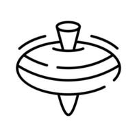 Spinning top vector design in modern design style, ready to use humming top icon