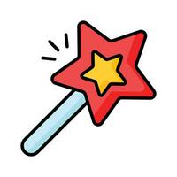 Magic wand stick vector, get hold on this amazing icon of magic stick vector