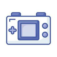 Game console or game controller, computer gaming, gamepad vector, icon of joystick gamepad vector