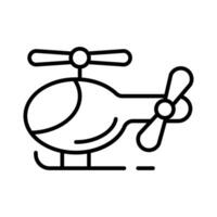 descargar esta elegante icono de helicóptero juguete, Listo a utilizar vector