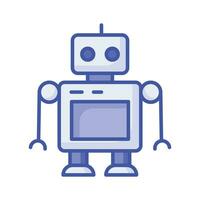 prima icono de robot juguete vector en moderno diseño estilo