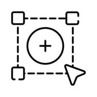 un increíble icono de añadir botón en moderno diseño estilo vector