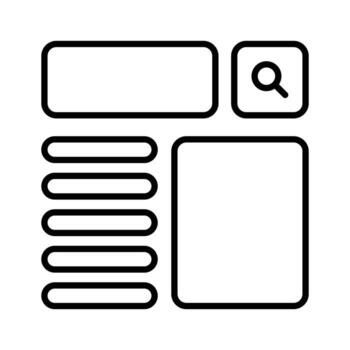 tomar un Mira a esta hermosamente diseñado sitio web estructuras alámbricas, estructura alámbrica, disposición, modelo icono vector