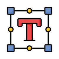 An amazing icon of text tool in flat style, ready to use icon vector