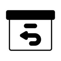 An amazing icon of return product in modern style, order return, parcel return vector