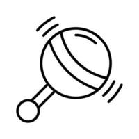 Check this carefully designed icon of baby rattle in trendy style, customizable vector