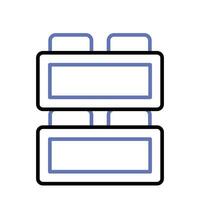 Take a look at this amazing icon of kids blocks, kids plaything vector