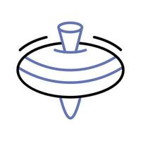 Spinning top vector design in modern design style, ready to use humming top icon