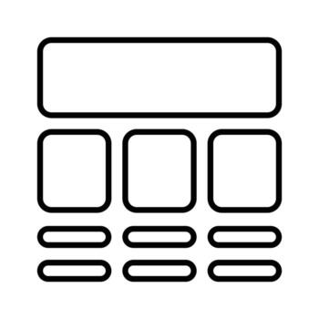 tomar un Mira a esta hermosamente diseñado sitio web estructuras alámbricas, estructura alámbrica, disposición, modelo icono vector