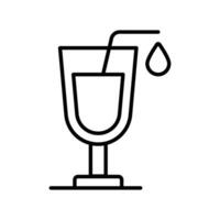 Grab this creatively designed vector of drink in trendy style, ready to use icon