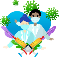 Coronavirus Karikatur Illustration png