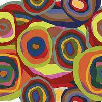 abstract stripes circles paint colorful seamless background vector