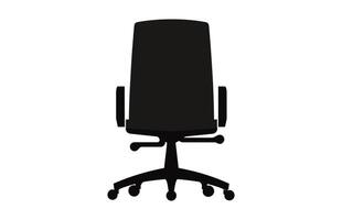 An Office chair silhouette vector Free