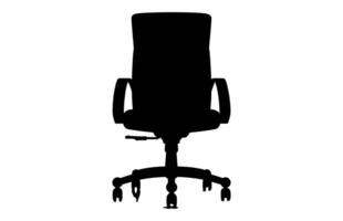 An Office chair silhouette vector Free