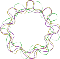 festive serpentine and confetti png