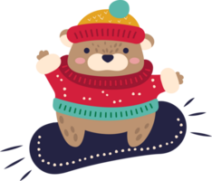 cute bear illustration png