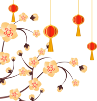 Pfirsich Blumen Illustration png