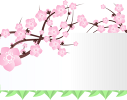 perzik bloemen illustratie png
