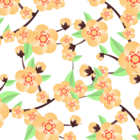 perzik bloemen illustratie png