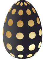 Pasqua nero e oro illustrazione png