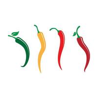 Red hot natural chili icon vector Illustration