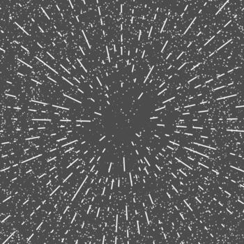 Abstract background with white dots and lines on black and space for text in center. vector illustration