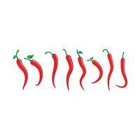 Red hot natural chili icon vector Illustration