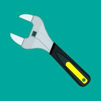 Allen wrench with plastic handle. vector illustration in flat style