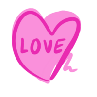 das Rosa ich Liebe Sie png Bild zum Liebe oder Valentinstag Tag Konzept.