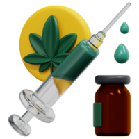 injections 3d render icon illustration png