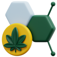 molekyler 3d framställa ikon illustration png
