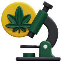 microscope 3d render icon illustration png