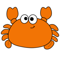 The illustration of a crab png