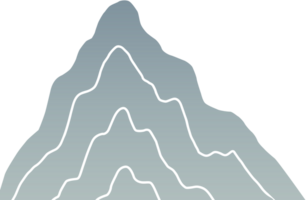 a traditional mountain png