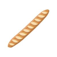 Bread, French Baguette, loaf. Vector illustration in flat style