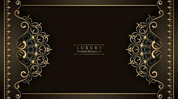 Luxury background with mandala ornament vector