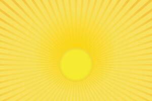 Sun rays Retro vintage style on yellow background, Sunburst Pattern Background. Rays. Summer Banner photo