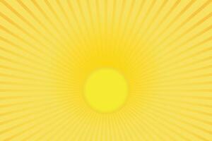 Sun rays Retro vintage style on yellow background, Sunburst Pattern Background. Rays. Summer Banner photo